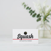 Squash coach visitekaartje sjabloon (Staand voorkant)