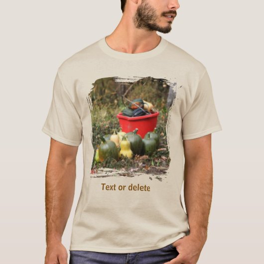 Squash Country Garden Harvest Personalized T-shirt (Voorkant)