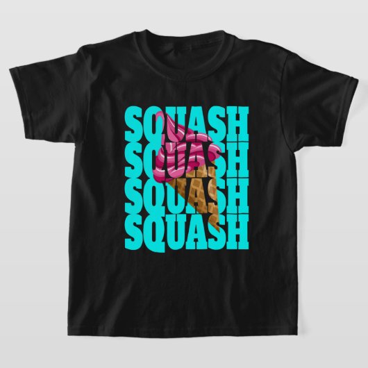 Squash gezegde zacht ijsmotief squashtrainer t-shirt (Laagn)