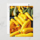 Squash in Geel en Groen Briefkaart (Voorkant / Achterkant)