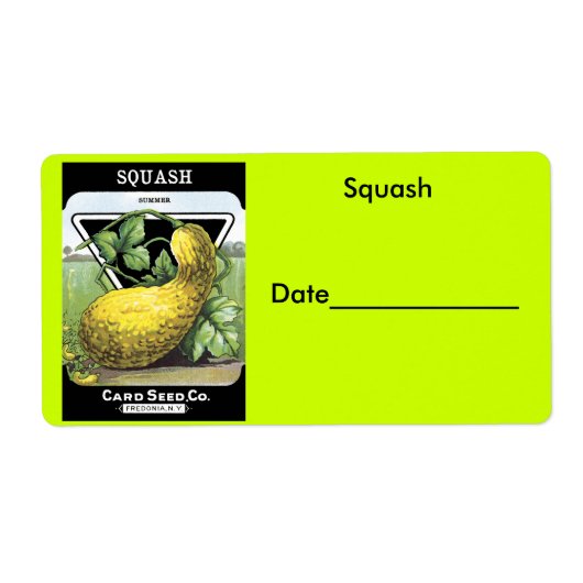 Squash Inblikken/Bevriezing Labels (Voorkant)