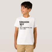 Squash Jongen Grappige Definitie Squash Liefhebber T-shirt (Voorkant volledig)