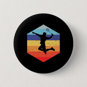 Squash Mannen Badminton Player 1 Ronde Button 5,7 Cm