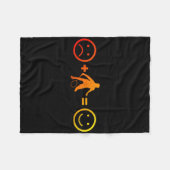 Squash Mannen dames badmintonspeler Fleece Deken (Voorkant (Horizontaal))