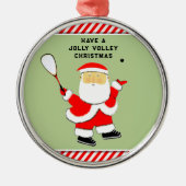 squash player cadeau voor vakantie metalen ornament (Voorkant)