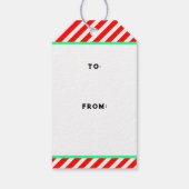 Squash Player Christmas Cadeaulabel (Achterkant)