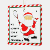 Squash Player Christmas Collectible Keramisch Ornament (Links)