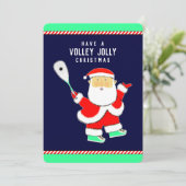 Squash Player Christmas Feestdagenkaart (Staand voorkant)