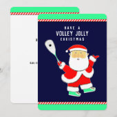 Squash Player Christmas Feestdagenkaart (Voorkant / Achterkant)