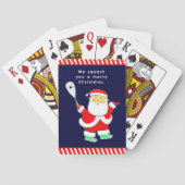 Squash Player Christmas Pokerkaarten (Achterkant)