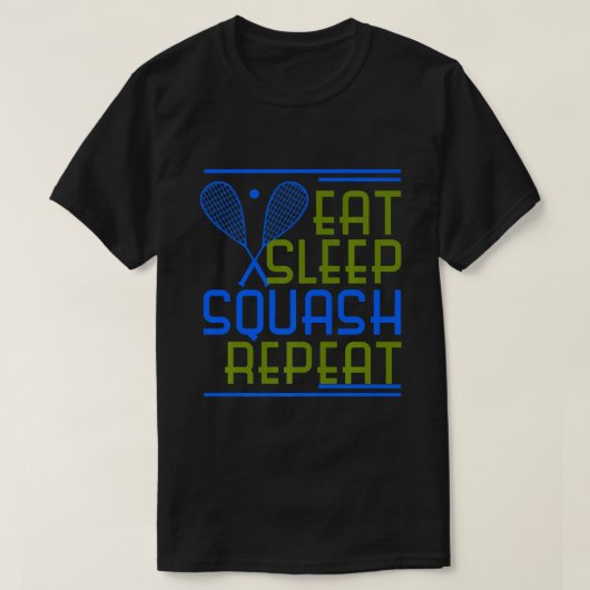 Squash Player Coach Funny Sports Enthusiast Shirt (Design voorkant)