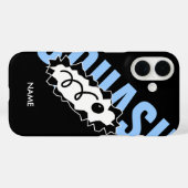 Squash player custom Case-Mate iPhone case (Achterkant (horizontaal))