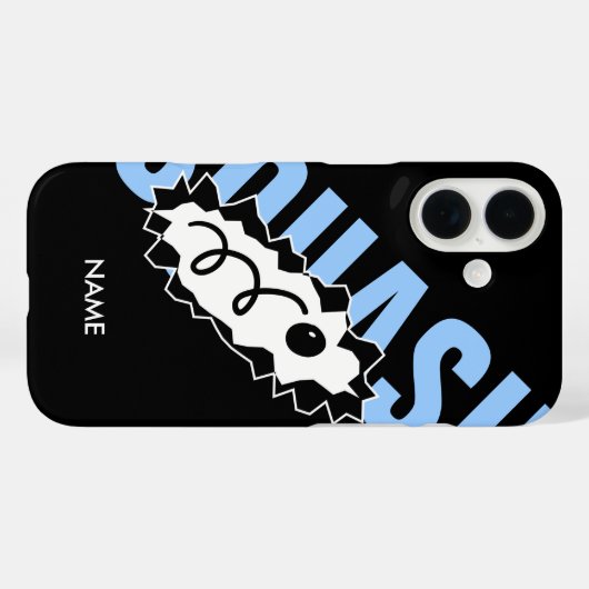 Squash player custom Case-Mate iPhone case (Achterkant (horizontaal))