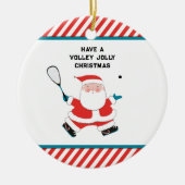 Squash Player Holiday Cadeaus Keramisch Ornament (Voorkant)