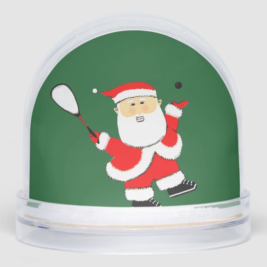 Squash Player Holiday Gift Sneeuwbol (Voorkant)