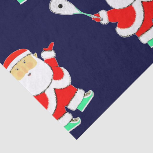 Squash Player Holiday Gift Tissuepapier (Detail)