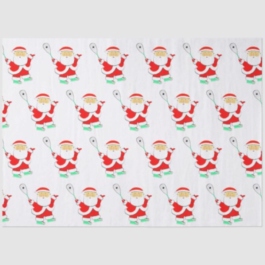 Squash Player Holiday Gift Tissuepapier (Voorkant)