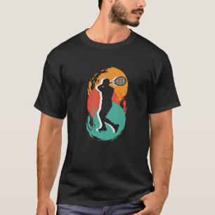 Squash Player Racket Match Indoor Tennis Court Bal T-shirt