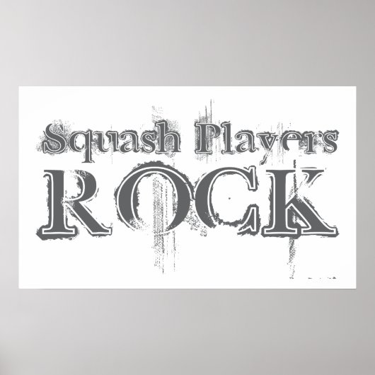 Squash Players Rock Poster (Voorkant)