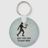 Squash - Racquetball afspelen - eigen tekst aan be Sleutelhanger (Voorkant)