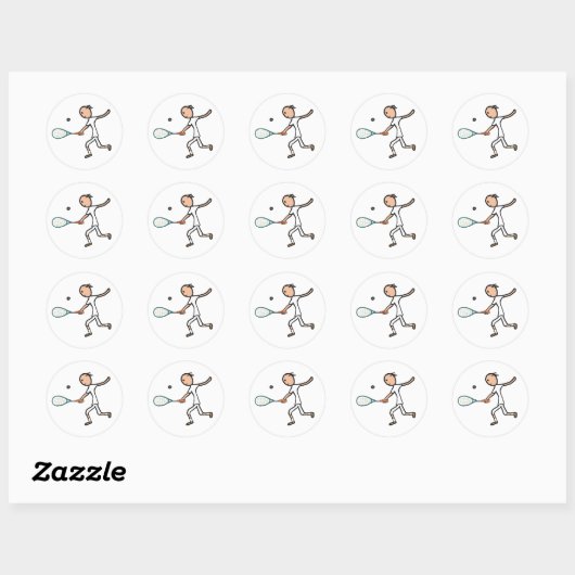 Squash Ronde Sticker (Vel)