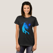 Squash Shuttle Dames Badminton Heren T-shirt (Voorkant volledig)