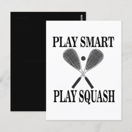 Squash Speler Fan Sporten Briefkaart
