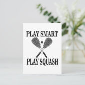 Squash Speler Fan Sporten Briefkaart (Staand voorkant)