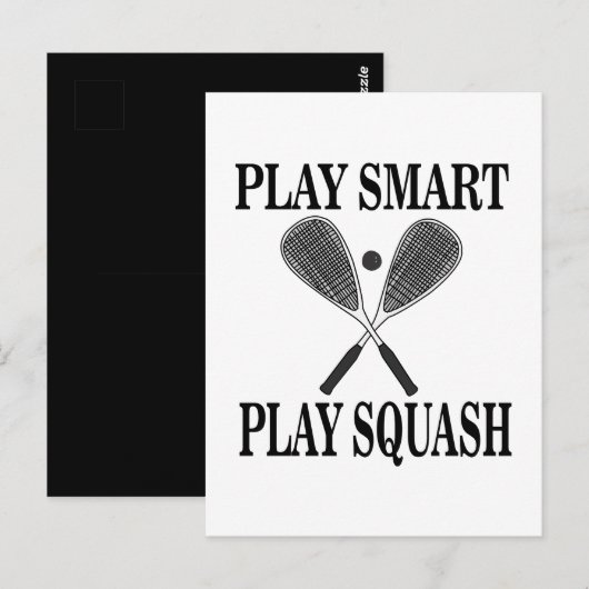 Squash Speler Fan Sporten Briefkaart (Voorkant / Achterkant)