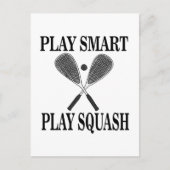 Squash Speler Fan Sporten Briefkaart (Voorkant)