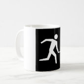 Squash Speler Icoon Koffiemok (Voorkant links)
