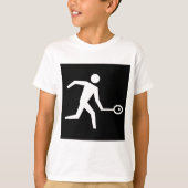 Squash Speler Icoon T-shirt (Voorkant)