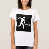 Squash Speler Icoon T-shirt (Voorkant)
