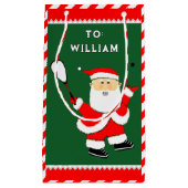 Squash Speler Kerstmis Klein Cadeauzakje (Voorkant)