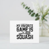 Squash Sport | Squash Player Squasher Gift Idee Briefkaart (Staand voorkant)