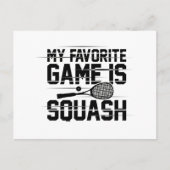 Squash Sport | Squash Player Squasher Gift Idee Briefkaart (Voorkant)