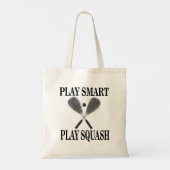 Squash Sporter Verjaardag Tote Bag (Achterkant)