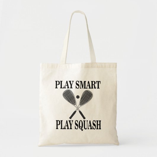 Squash Sporter Verjaardag Tote Bag (Voorkant)