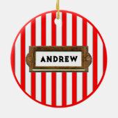 Squash Sports Collectible Keramisch Ornament (Achterkant)