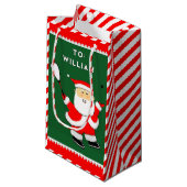 Squash Sports Kerstmis Klein Cadeauzakje (Voorkant Gekanteld)