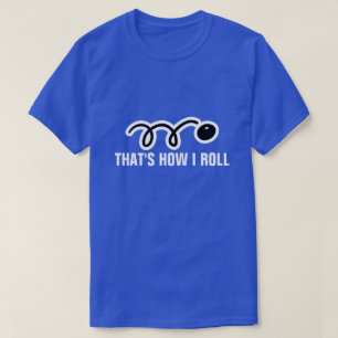 Squash T-shirt met grappige slogan en bal