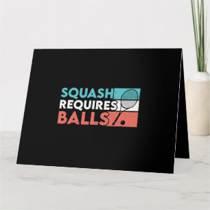 Squash vereist ballen Racquetball Squash speler CR Kaart
