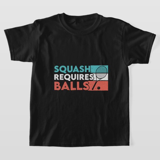 Squash vereist ballen Racquetball Squash speler CR T-shirt (Laagn)