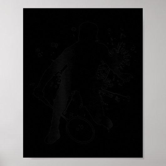 Squash Vrouwen Badminton Speler Voor Mannen Poster (Voorkant)