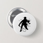 Squash Vrouwen Badminton Speler Voor Mannen Ronde Button 5,7 Cm (Voorkant /achterkant)