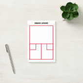 Squashbaan lijnen bovenaanzicht op maat post-it® notes (Kantoor)