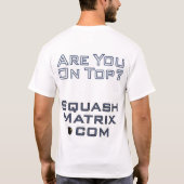 SquashMatrix.com T-shirt (Achterkant)