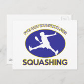 squashontwerp briefkaart (Voorkant / Achterkant)