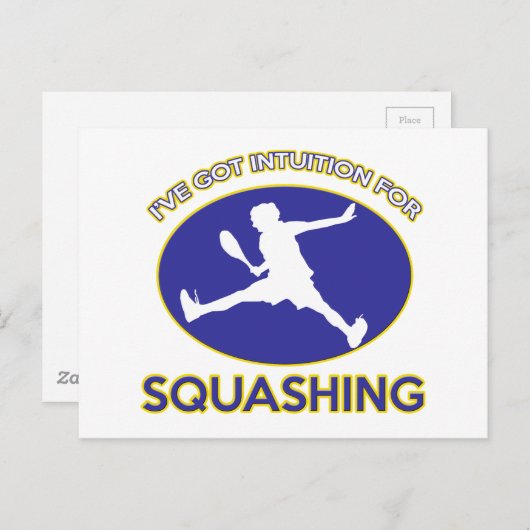 squashontwerp briefkaart (Voorkant / Achterkant)