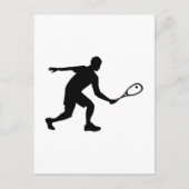 Squashspeler Briefkaart (Voorkant)